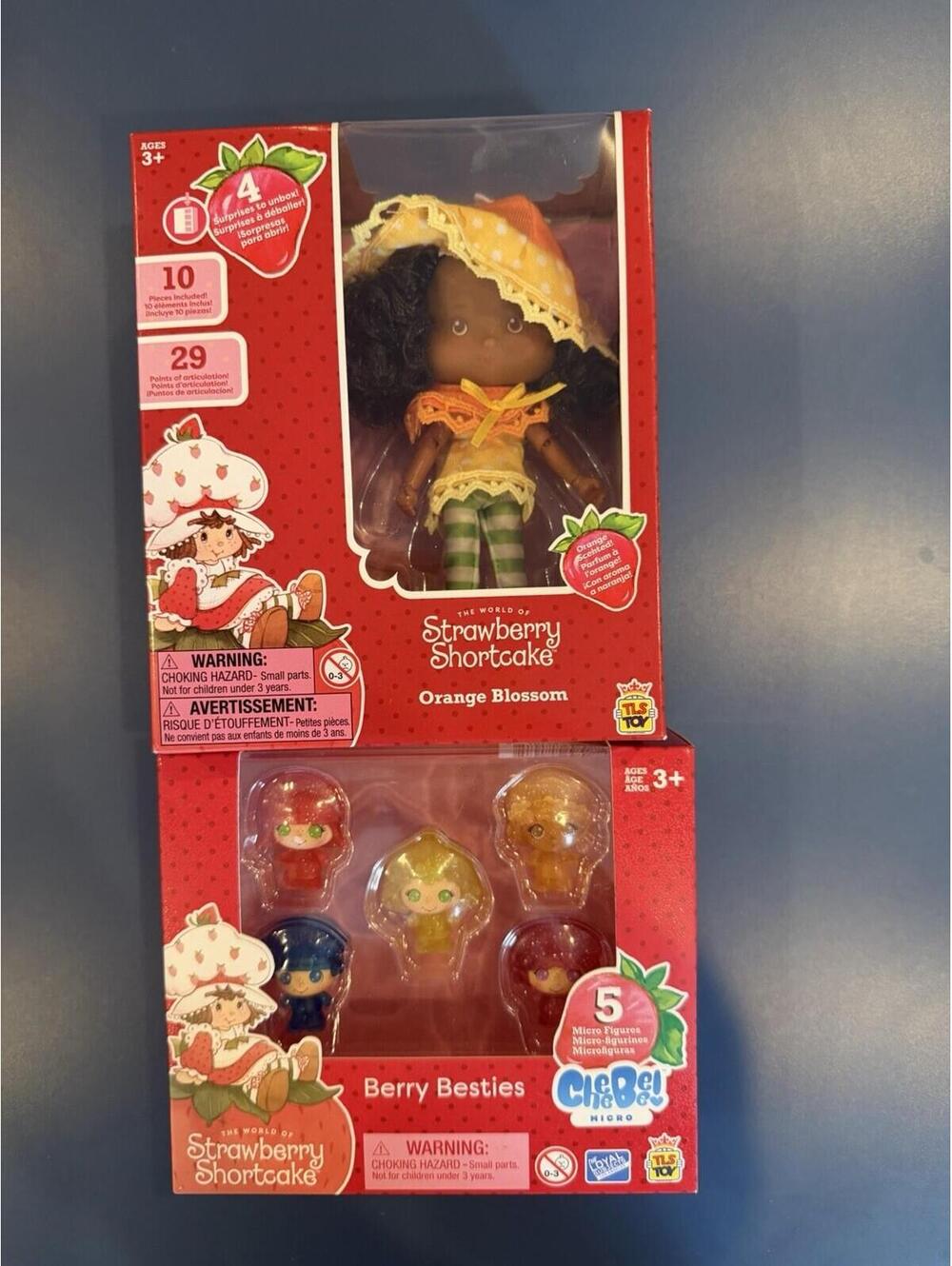 Lot Of 2 Strawberry Shortcake Orange Blossom 10pc Set & Berry Besties New